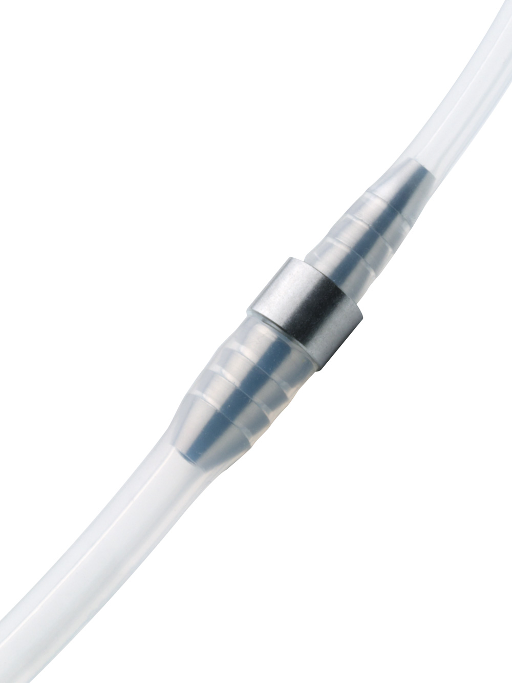 tube de silicone avec connecteur tube-tube pour connecter les élévateurs Sinus Physiolift® CS1 ou CS2 à la seringue